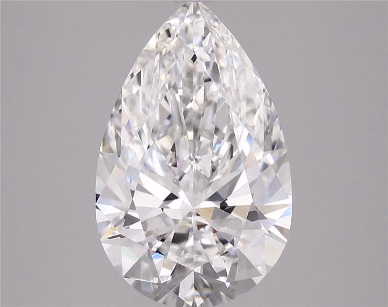 5.99ct Pear F VVS2 Lab Grown Diamond
