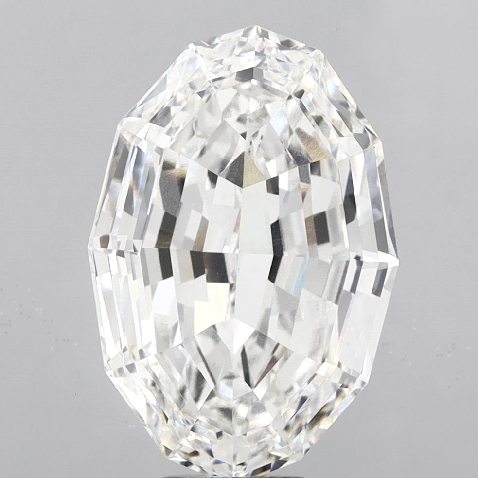 15.06ct Oval Step Cut F VVS2 Lab Grown Diamond