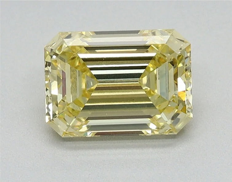 5.89ct Emerald Y VS1 Lab Grown Diamond