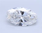1.12ct Moval E VVS2 Lab Grown Diamond