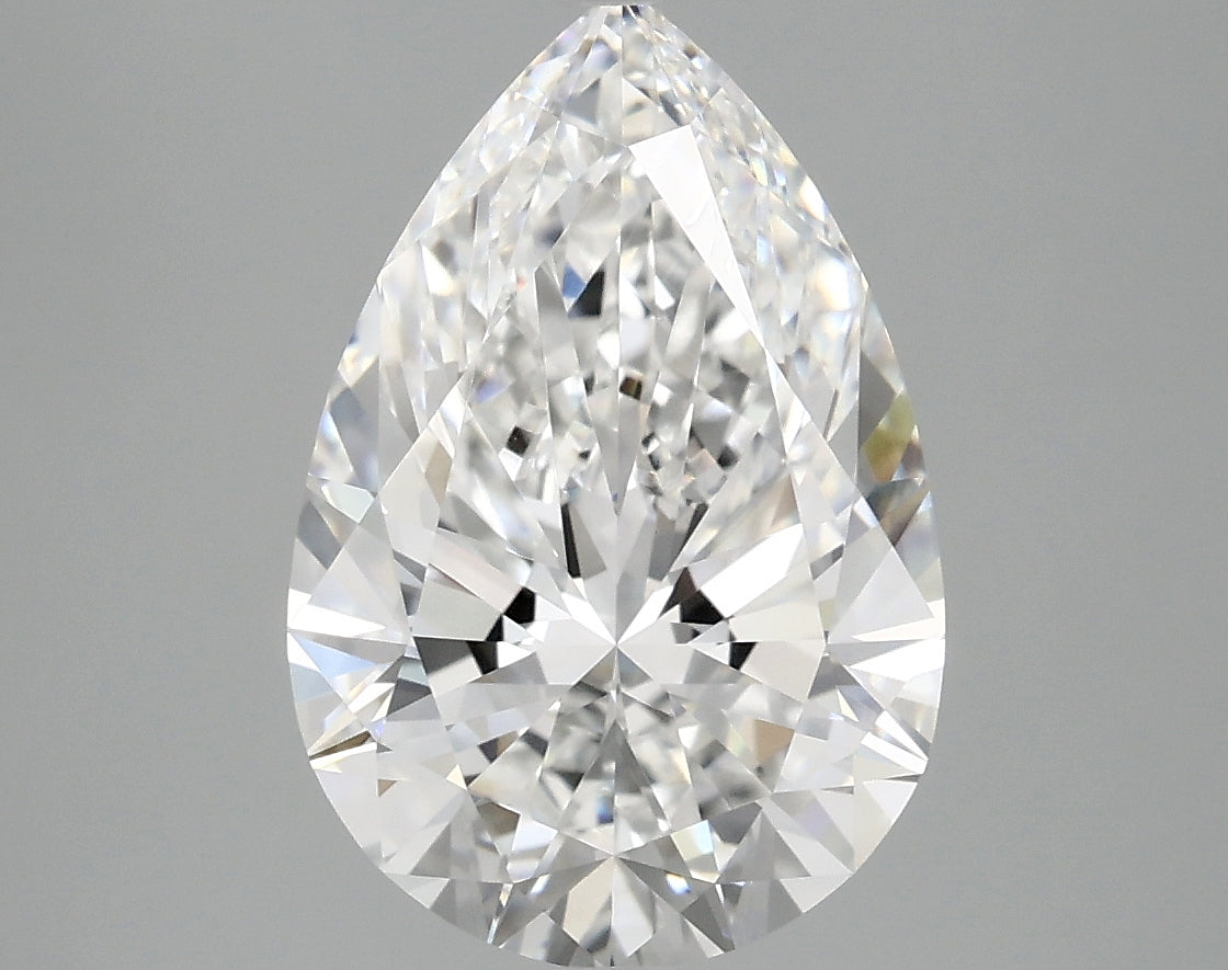 3.77ct Pear D VVS2 Lab Grown Diamond
