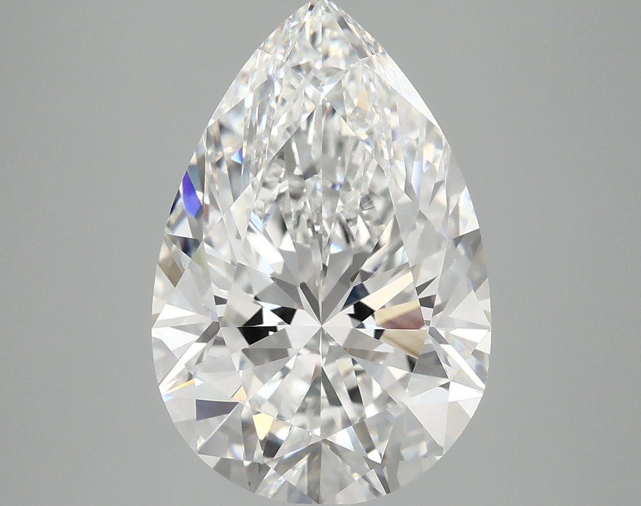 5.5ct Pear E VVS2 Lab Grown Diamond