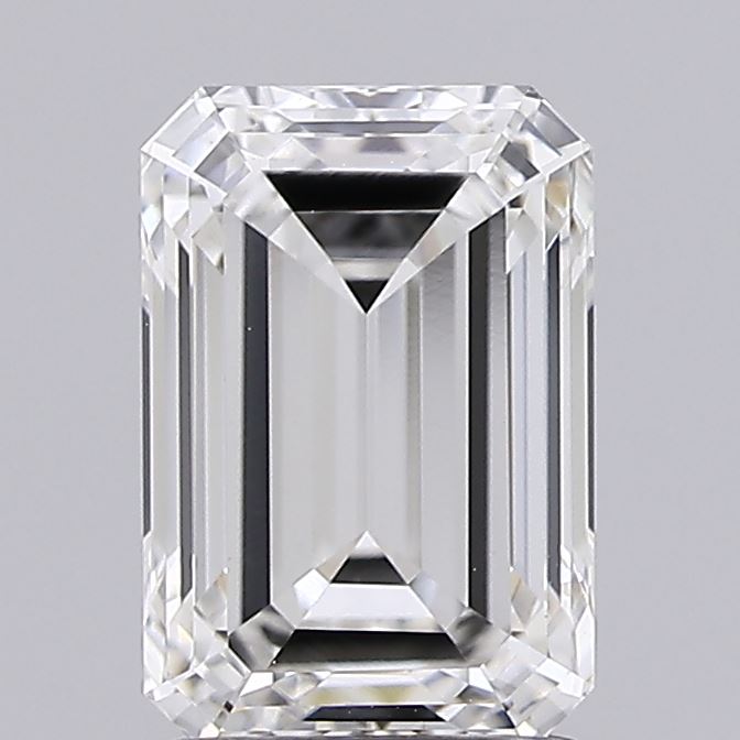 1.74ct Emerald F VVS2 Lab Grown Diamond