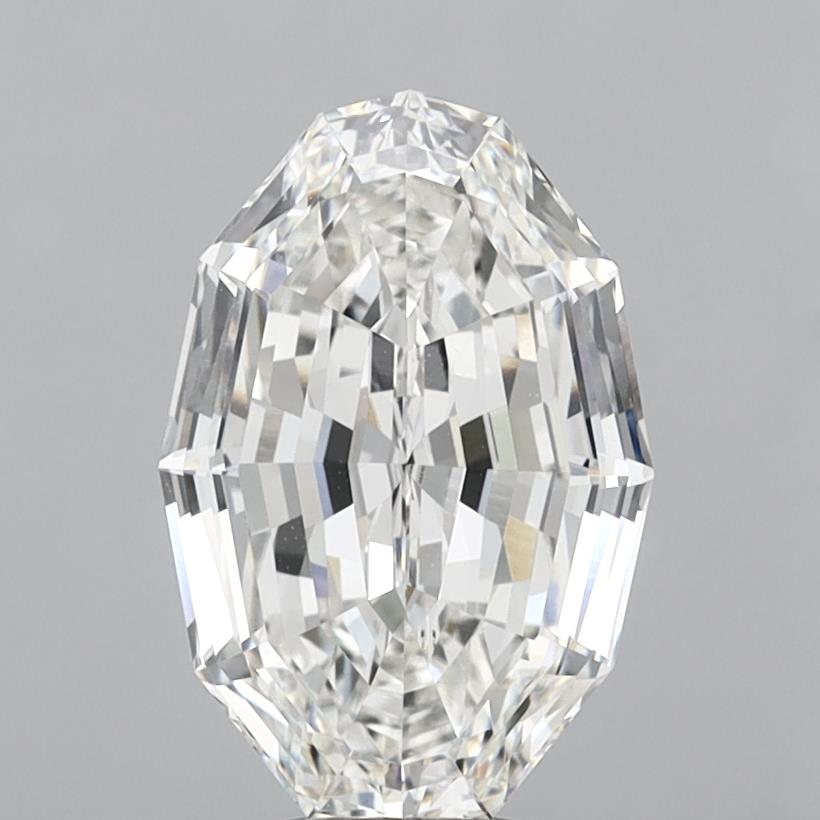 7ct Step Oval F VVS2 Lab Grown Diamond