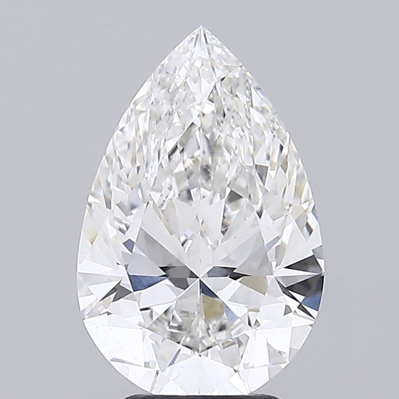 3.7ct Pear F VS1 Lab Grown Diamond