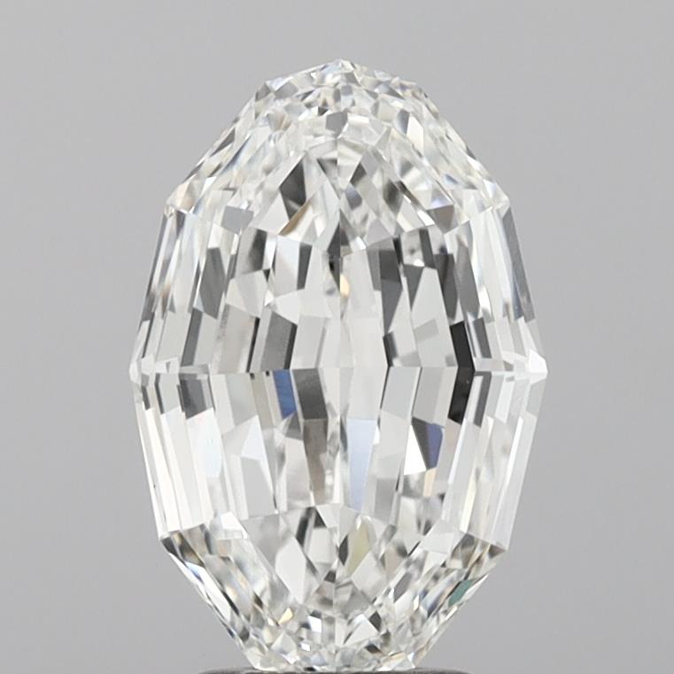 3.52ct Oval Step Cut F VVS2 Lab Grown Diamond