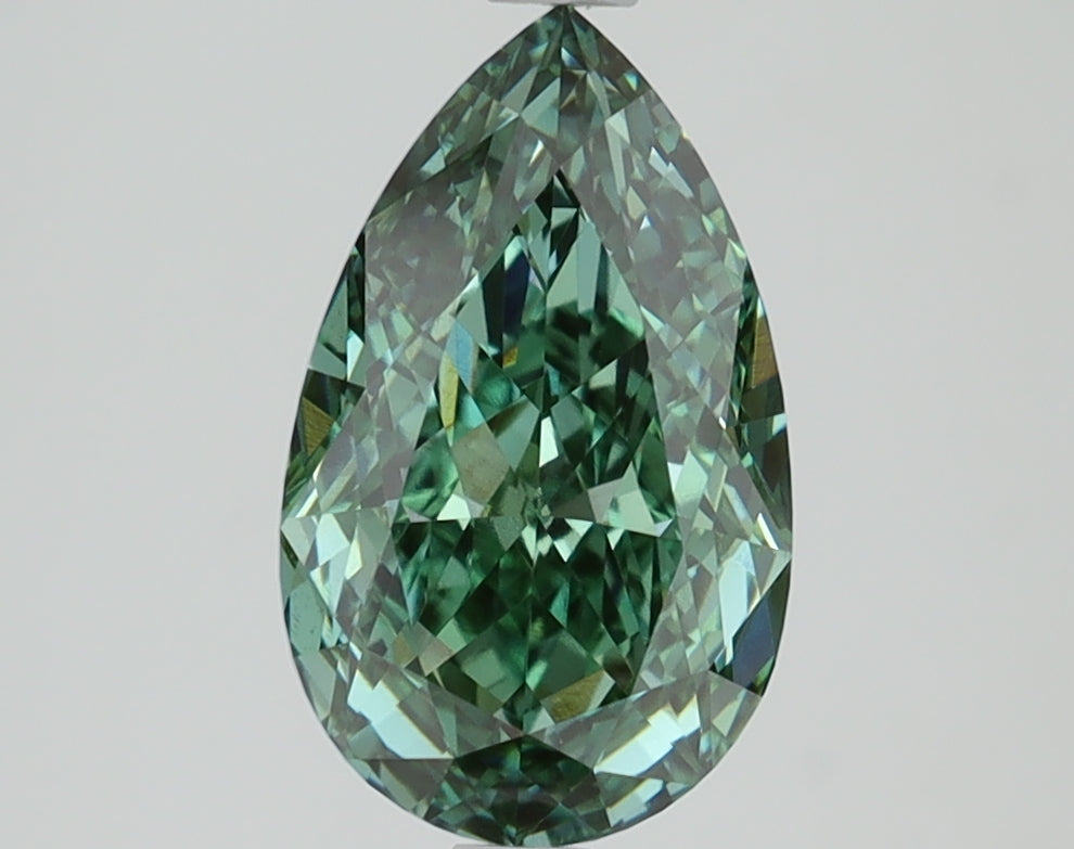 2.25ct Pear Green VVS2 Lab Grown Diamond