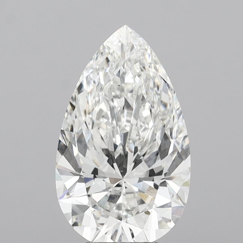 4.6ct Pear F VVS2 Lab Grown Diamond