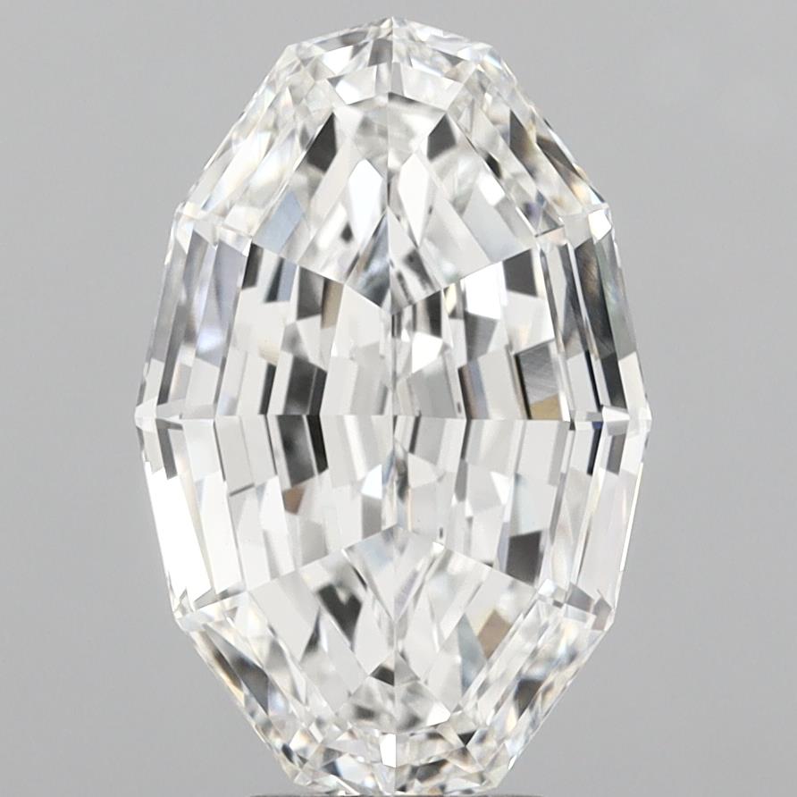 5.07ct Oval Step Cut F VVS2 Lab Grown Diamond