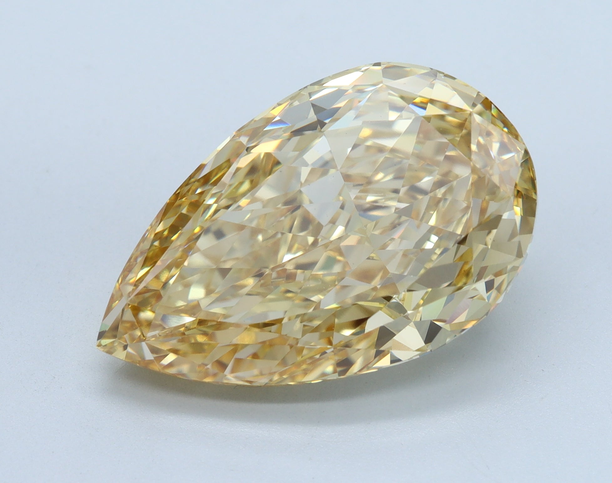 11.26ct Pear YELLOW VVS2 Lab Grown Diamond