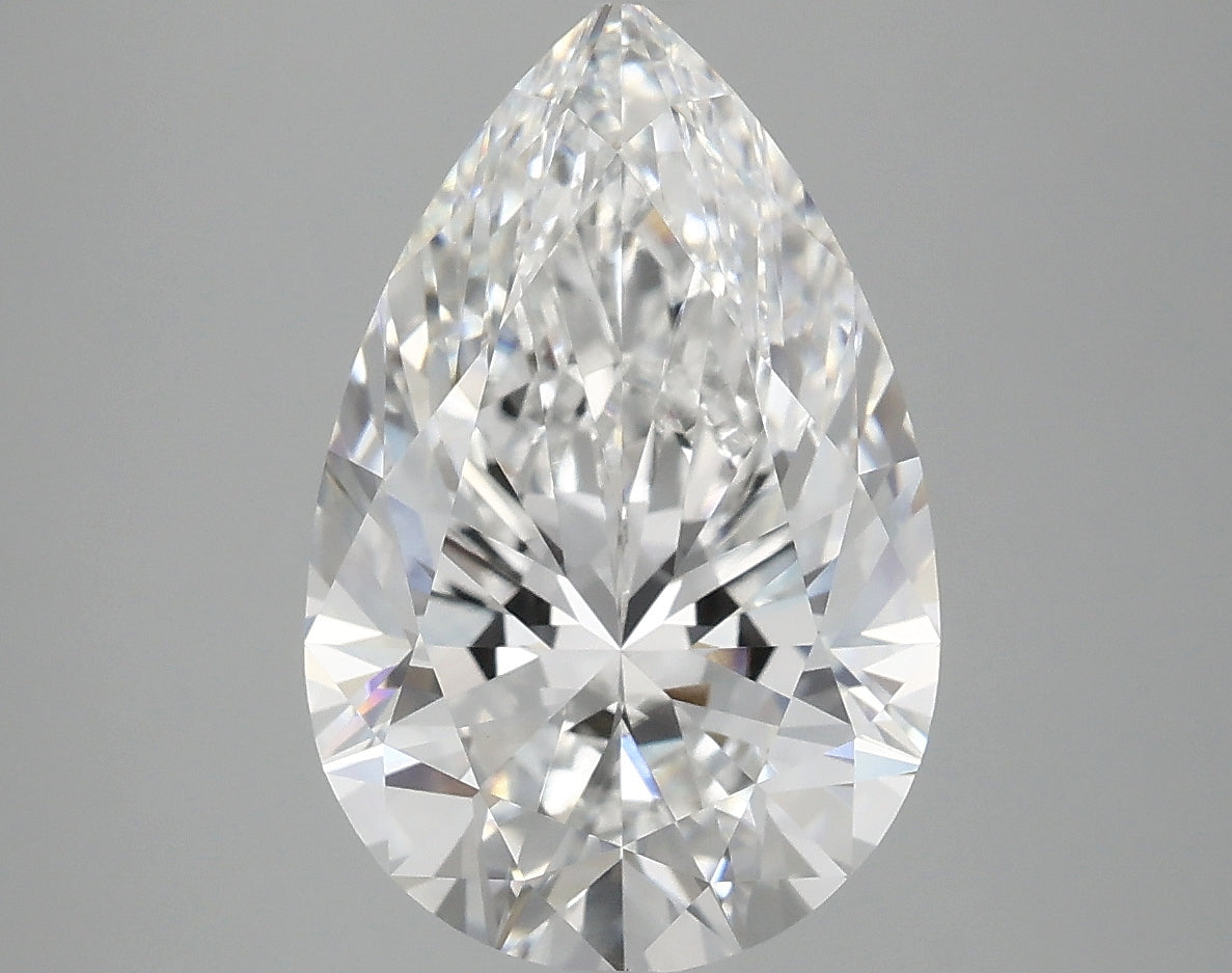4.1ct Pear D VVS2 Lab Grown Diamond