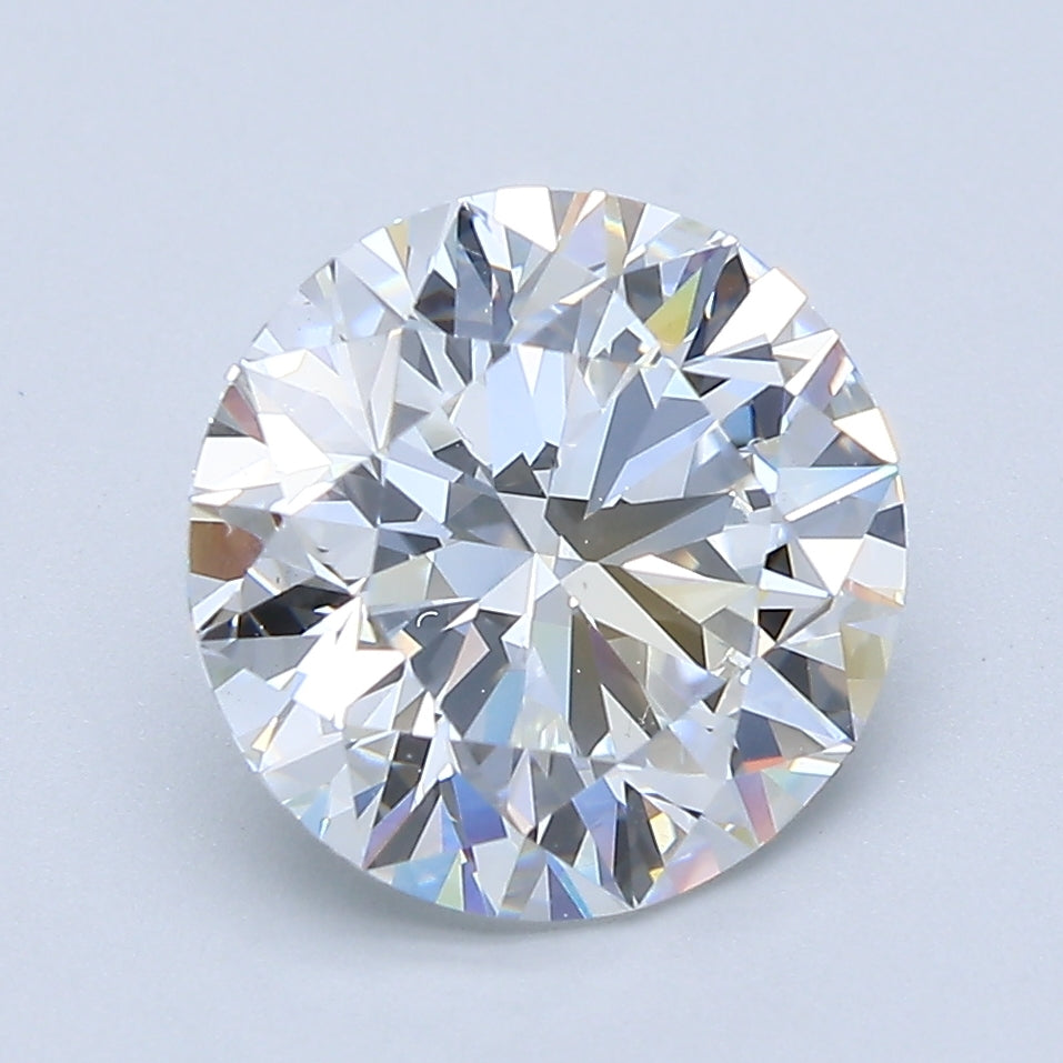 3.03ct Round F VS2 Natural Diamond