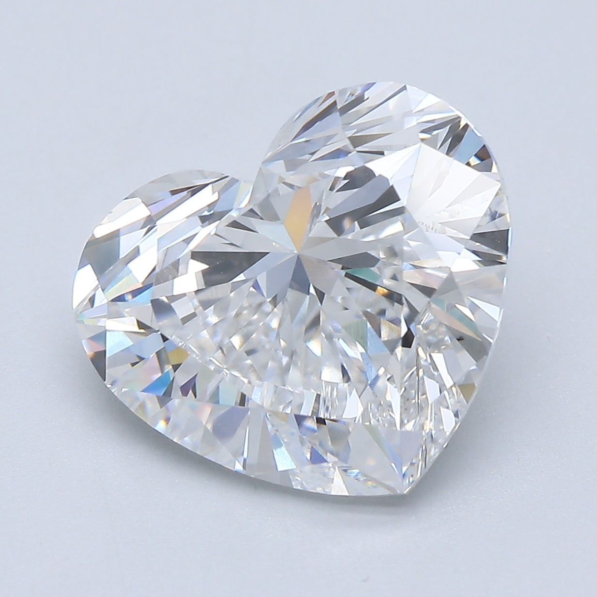7.04ct Heart D VS2 Lab Grown Diamond