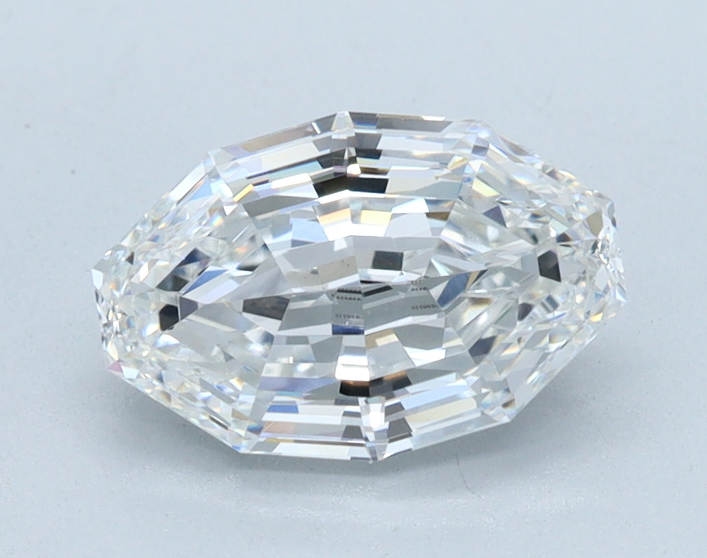 1.88ct Oval Step Cut E VVS2 Lab Grown Diamond