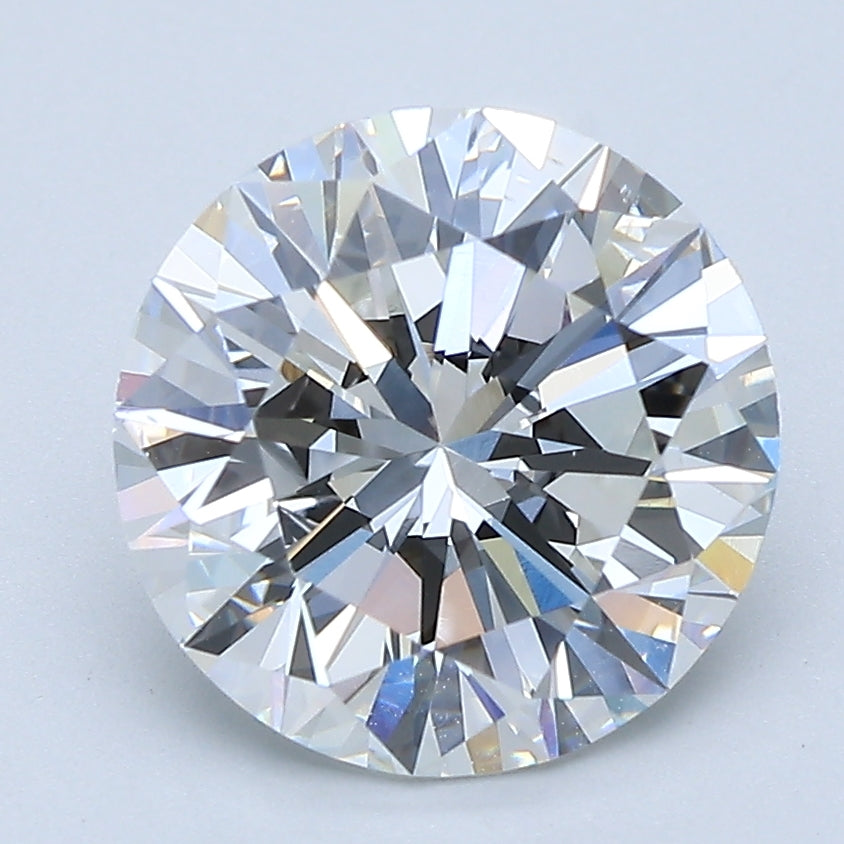 3ct Round F VS2 Natural Diamond