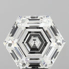 5.01ct Hexagonal F VVS2 Lab Grown Diamond