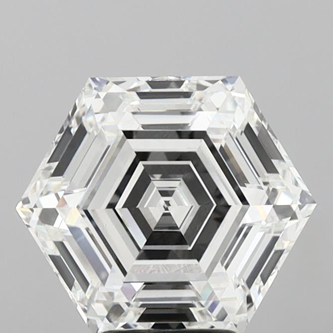5.01ct Hexagonal F VVS2 Lab Grown Diamond