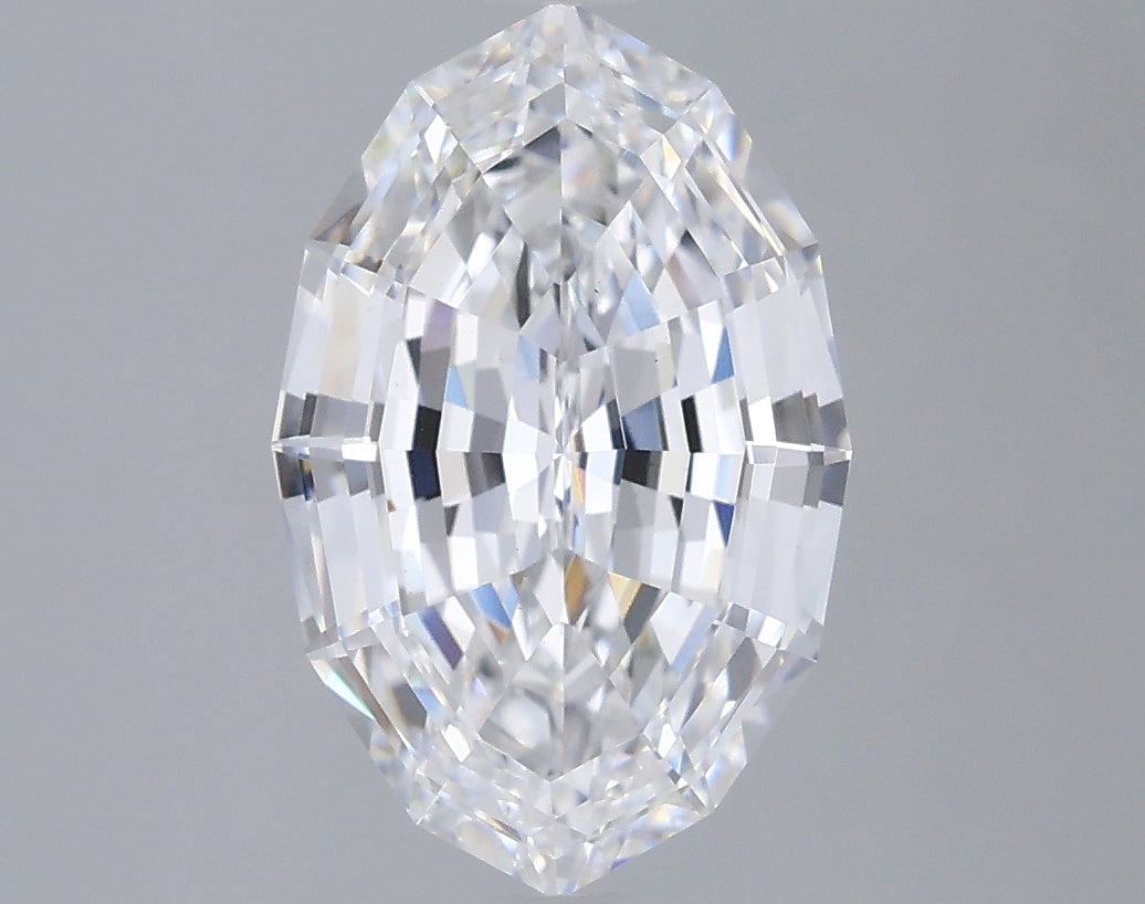 3.08ct Oval Step Cut E VVS2 Lab Grown Diamond