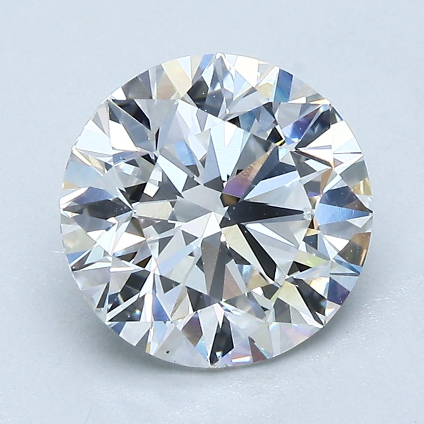 2.5ct Round F VS2 Natural Diamond
