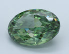 11.71ct Oval Green VS1 Lab Grown Diamond