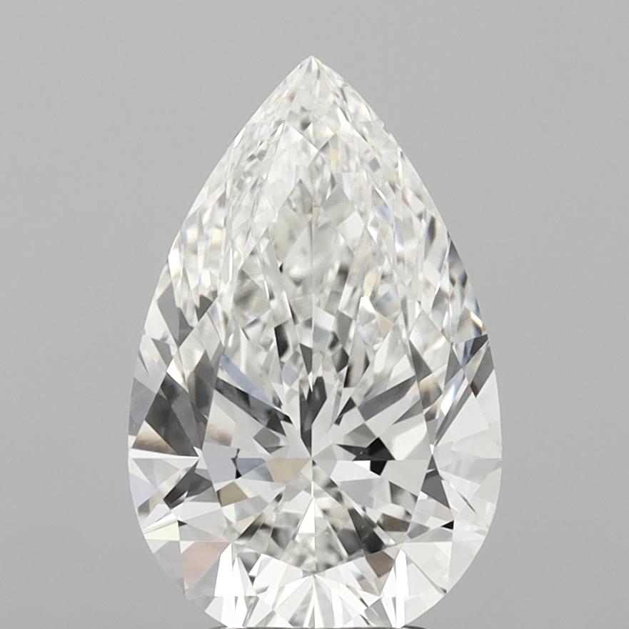 3.5ct Pear F VVS2 Lab Grown Diamond