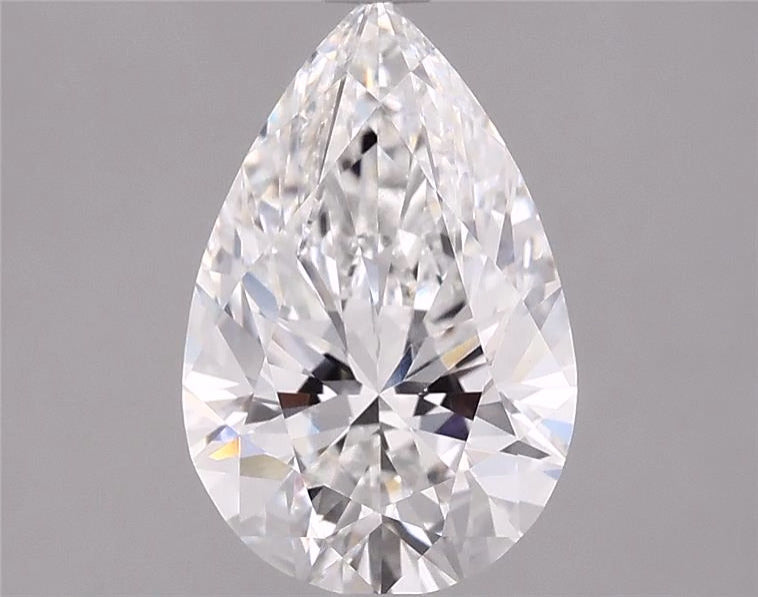 3.74ct Pear F VVS2 Lab Grown Diamond
