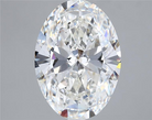 6.06ct Oval F VVS2 Lab Grown Diamond