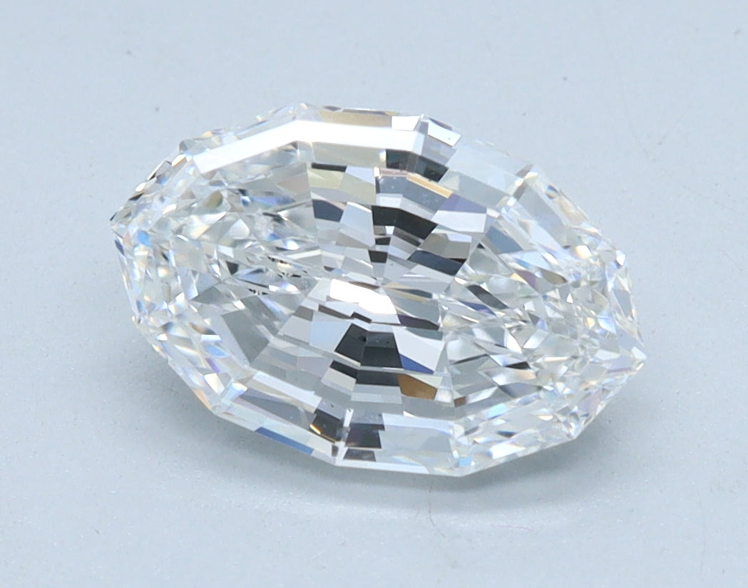 1.67ct Oval Step Cut D VS2 Lab Grown Diamond