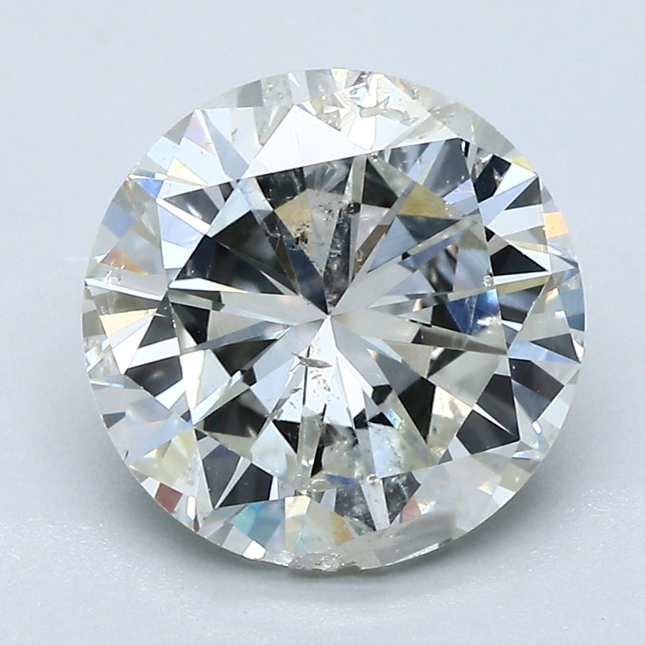 3.53ct Round J I1 Natural Diamond