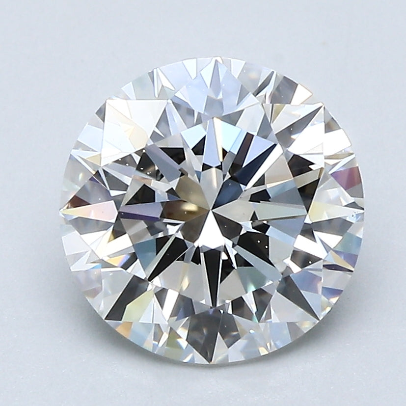 2.5ct Round F VS2 Natural Diamond