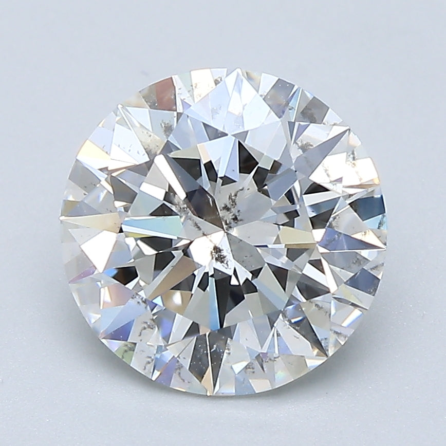 2.51ct Round F SI2 Natural Diamond