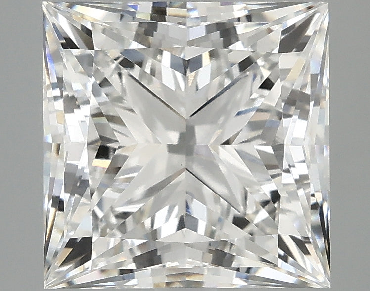 3.77ct Princess F VVS2 Lab Grown Diamond