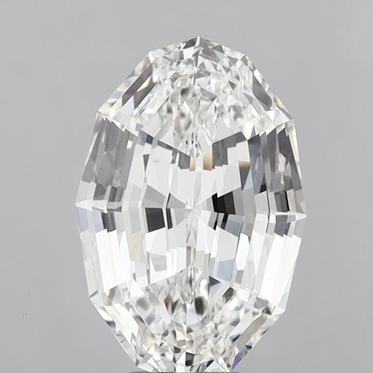 6.09ct Oval Step Cut E VVS2 Lab Grown Diamond