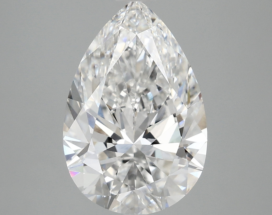 4ct Pear D VVS2 Lab Grown Diamond