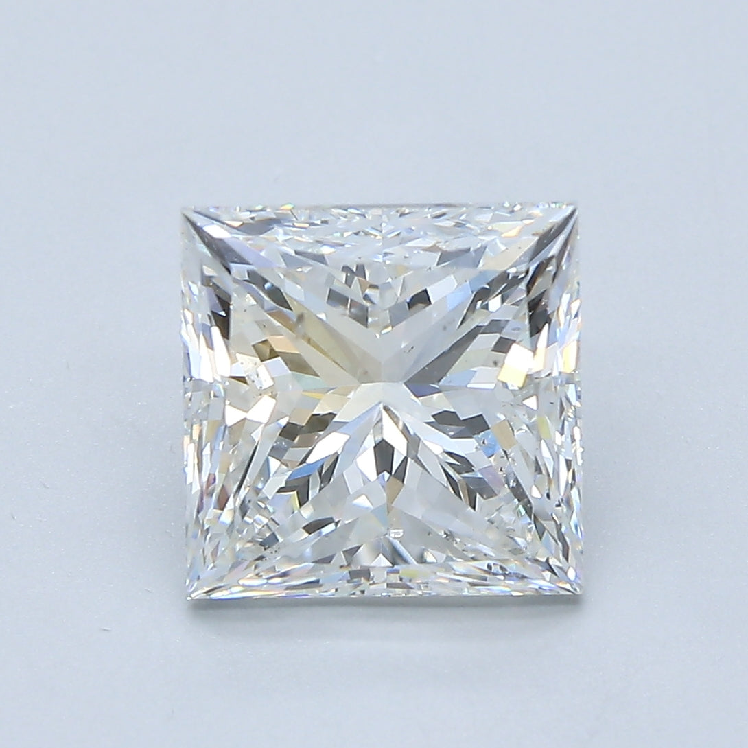 3.5ct Princess G SI2 Natural Diamond