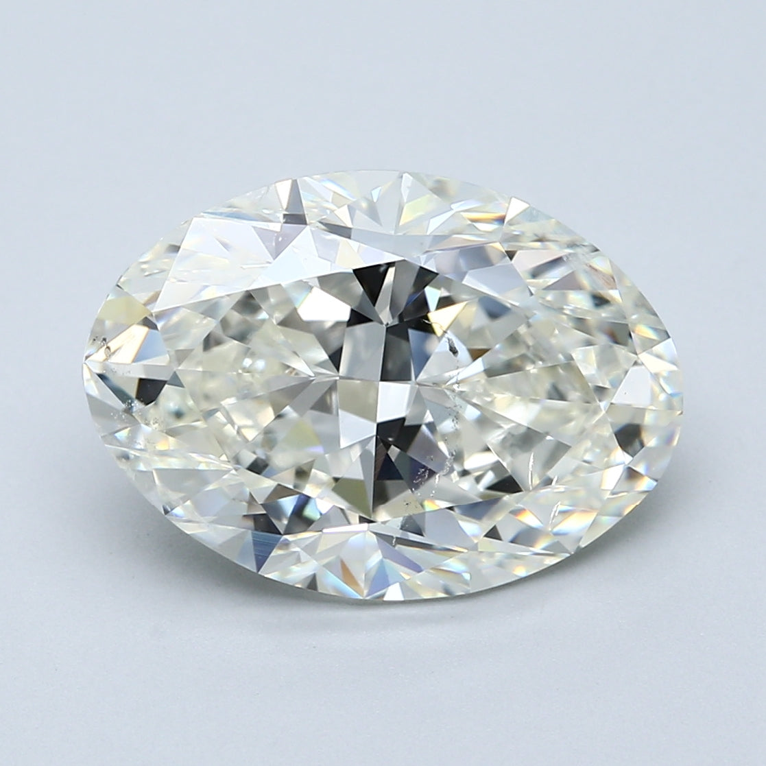 7.04ct Oval J SI2 Natural Diamond