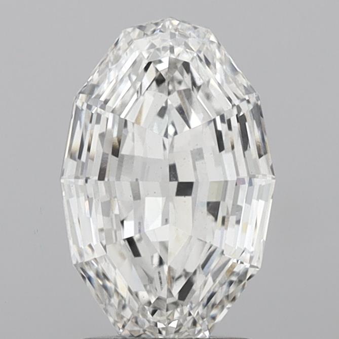 7.29ct Oval Step Cut F VVS2 Lab Grown Diamond