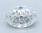 2.01ct Oval Step Cut D VS1 Lab Grown Diamond