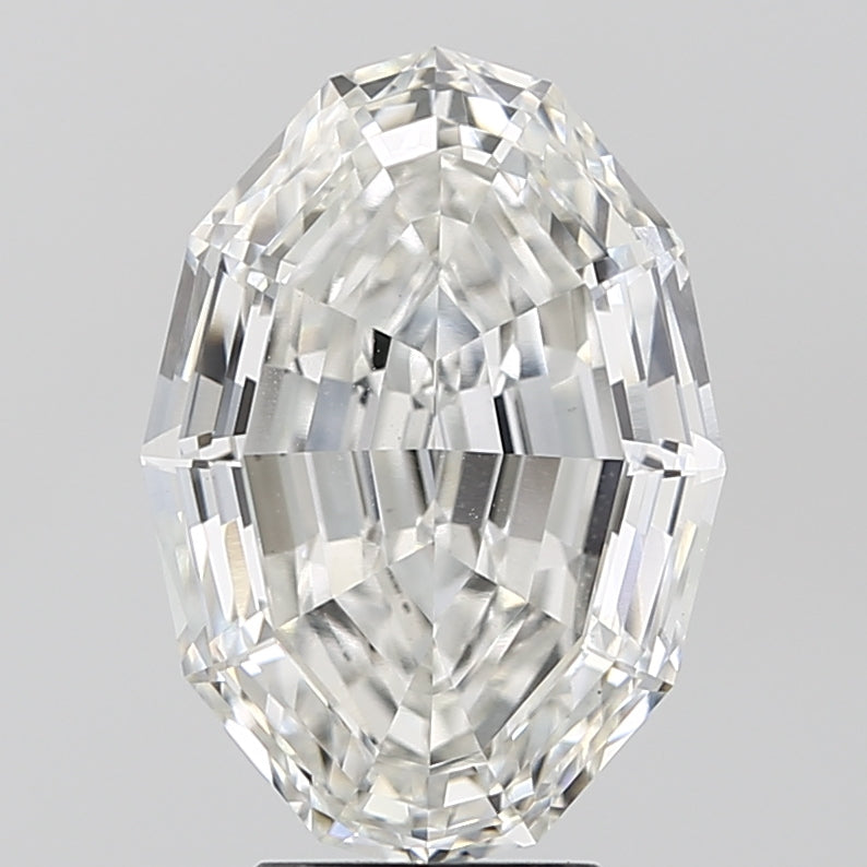 5.09ct Oval Step Cut F VS1 Lab Grown Diamond